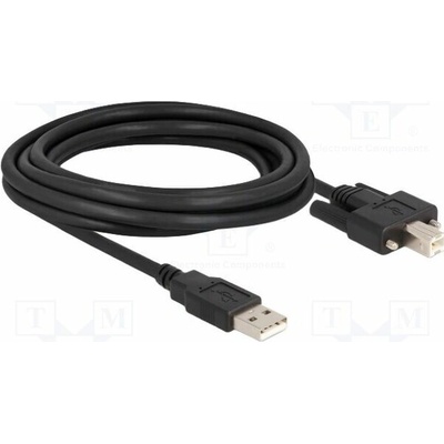 Delock 87215 USB 2.0 USB A vidlice USB B vidlice 3m černý