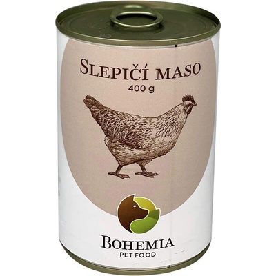 Bohemia Pet Food Slepačie mäso vo vlastnej šťave 400 g