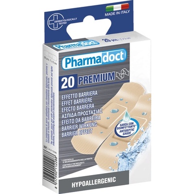 PHARMADOCT Náplasť PREMIUM 20 ks (hypoalergénna,hodvábna)