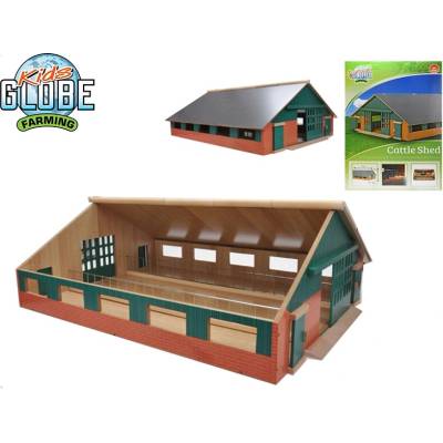 Kids Globe Farming kravín s dojírnou 75x60x26 5cm 1:32