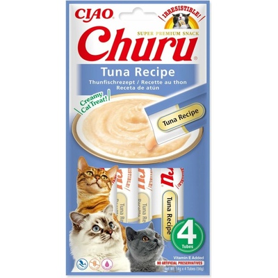Inaba Creamy Churu Treat krémová mačička s tuniakom 4 x 14 g