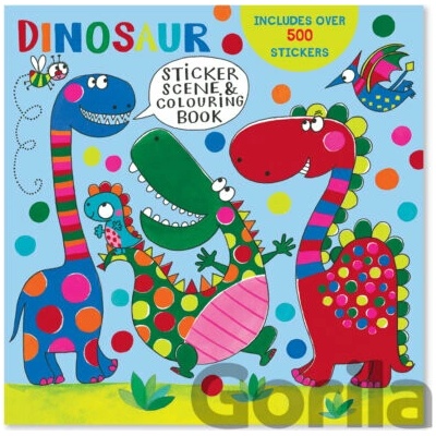 Set omaľovánky a nálepok Rawr Rawr Dinosaur