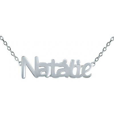SILVEGO Stříbrný řetízek se jménem Natálie JJJ2246N-Natalie