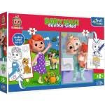 Trefl Двустранен пъзел Cocomelon: Приятели BABY MAXI 2x10 части (43008)