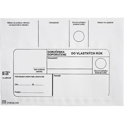 Obálky B6 125 x 175 mm do vlastných rúk 1000ks