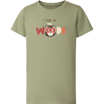 NAX Детска памучна тениска nax NAX WERVO маслено зелена NAX | Zelen | Момчешки | 92-98