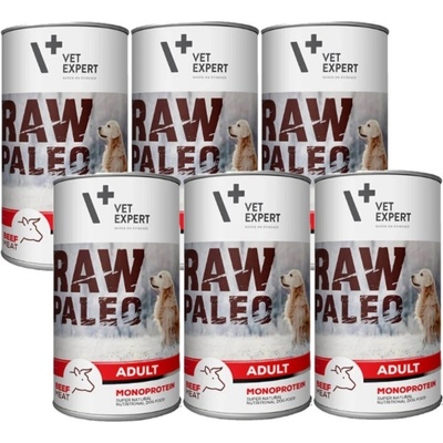 VetExpert Raw Paleo Adult beef 6 x 400 g