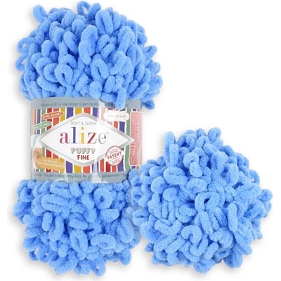 Alize Puffy Fine 112 modrá