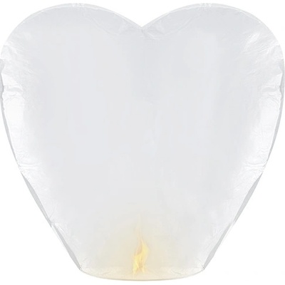 Lampion srdce BÍLÝ 37 x 93 x 95 cm – Zboží Dáma