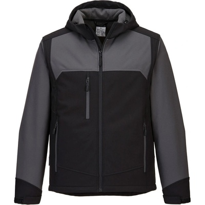 Portwest KX362 Softshell s kapucňou KX3 čierna Sivá