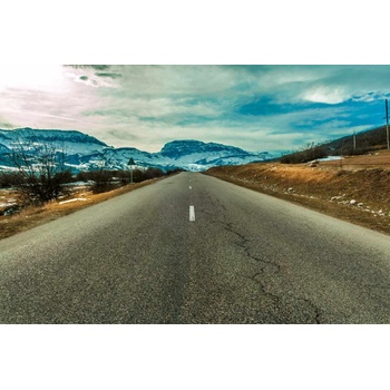 DIMEX ART s. r. o Флизелинов фототапет път към снежната планина 375 x 250 см