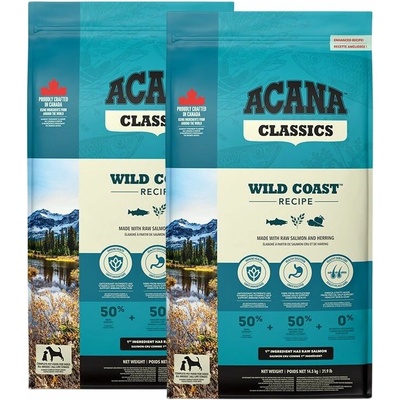 Acana Classics Wild Coast Recipe 2 x 14,5 kg