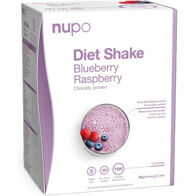 Nupo Diétny nápoj Čučoriedka & malina 12 x 32 g