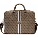 Guess PU 4G Printed Stripes Computer Bag 15/16" Brown GUCB15P4RPSW