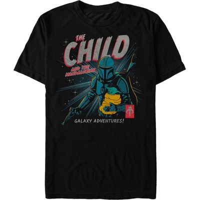 ZOOT. Fan Черна мъжка тениска Star Wars Baby Yoda Bjorn ZOOT. Fan | Cheren | МЪЖЕ | L