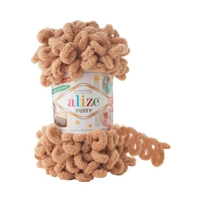 Priadza Alize Puffy 02 - horčicová