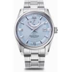 Orient Star RE-AU0109L Мъжки часовник - Автоматичен, Ледено-Син Циферблат, 38.5мм, Резерв 50ч, 100м Водоуст. , Прозрачен Гръб Часовници