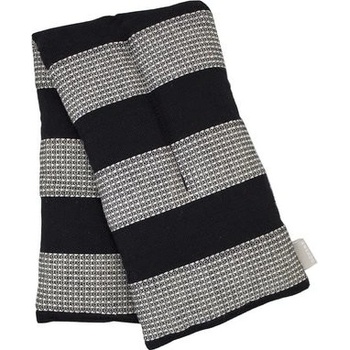 EMENDO Emendo hrejivý vankúš z obilia šedé pruhy L 17x7x31 cm