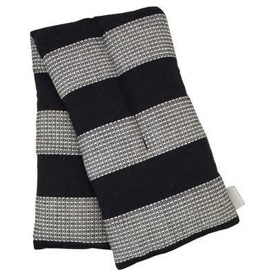 EMENDO Emendo hrejivý vankúš z obilia šedé pruhy L 17x7x31 cm