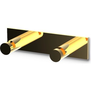 DECOR WALTHER Кука за кърпа Mikado Frame двойна злато (0524120)