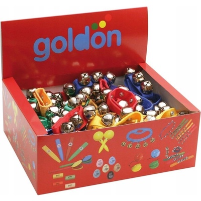 Goldon 4 rolničky na barevném řemínku 50 kusů 33409