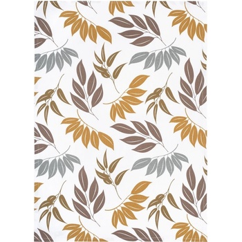 SCANquilt DEKORO vetvičky s listami 50 x 70 cm sivá