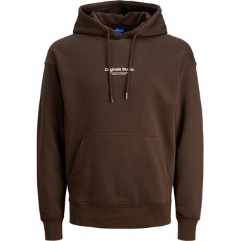 Jack and Jones Mikina Vesterbro tmavě hnědá