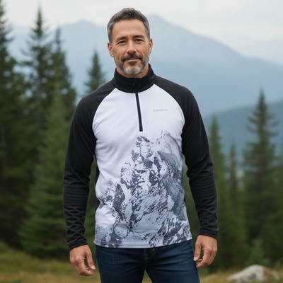 Icepeak tričko Frisco Black/White Černo- bílá