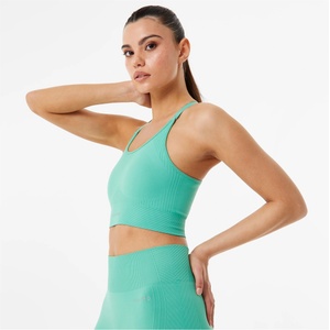 USA Pro UP Seamless Adjustable Sports Bra - Dusky Green