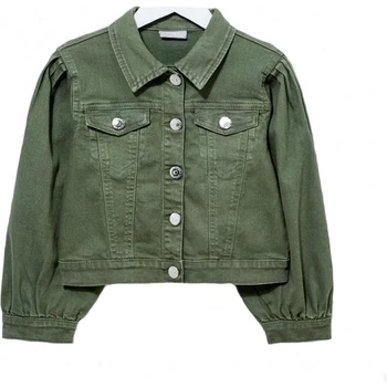 Image 1 of Matalan Детско дънково яке цвят каки с широки ръкави Matalan