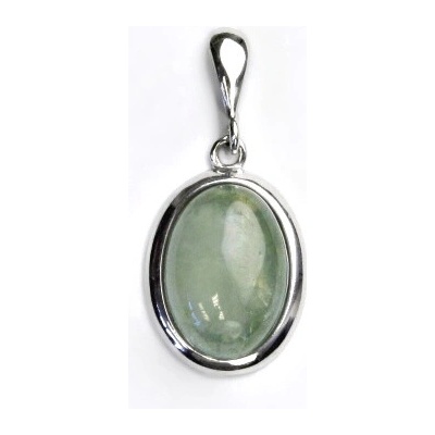 Čištín Zlatý přívěsek bílé i žluté zlato přírodní akvamarin C P 1454 22