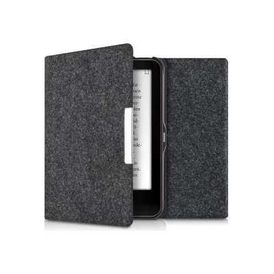 kwmobile Флип калъф за Tolino Vision 1 / 2 / 3 / 4 HD - филц