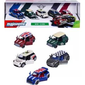 Simba Toys Комплект метални коли Majorette Mini Icons, 5 броя, мащаб 1: 64 (8504105006)