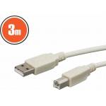 Delight USB 2.0 A - B 3m кабел 20123 (20123)