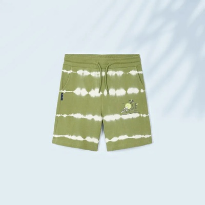 Mayoral Бермуди трикотаж tie dye за момче Майорал в зелено