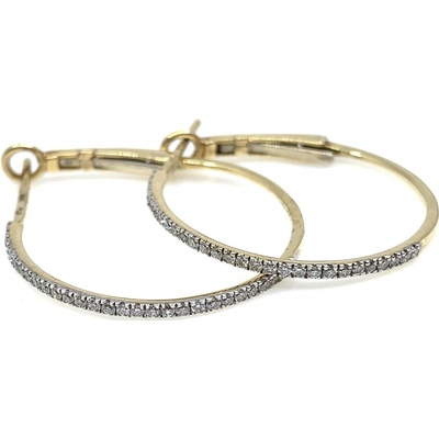 Jan Kos jewellery zlaté náušnice s brilianty AAKE0722Y