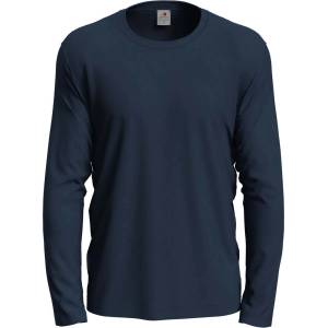 Stedman classic-t long sleeve st2500 / Мъжка тениска с дълъг ръкав - цвят полунощно синьо l (st2500blml)