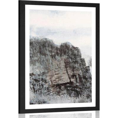 Plakát s paspartou malba země - 40x60 no frame