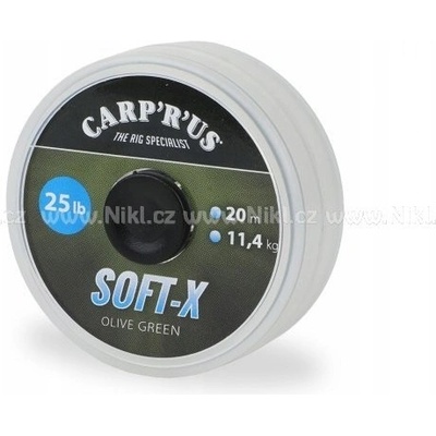 Carp 'R' Us šnúra Soft-X Olive Green 20m 15lb
