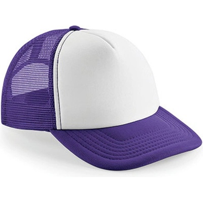 Beechfield Vintage Snapback Trucker Fialová/biela