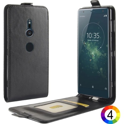 Sony Xperia XZ2 Flip3 Кожен Калъф и Скрийн Протектор