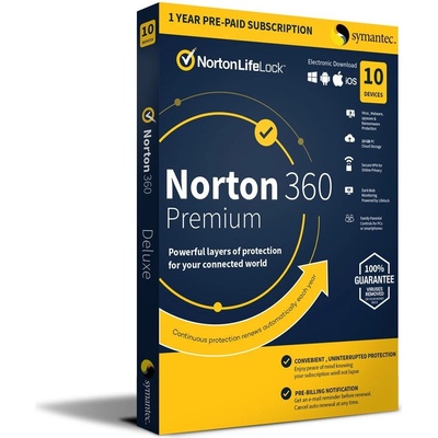 Norton 360 PREMIUM 75GB + VPN 1 lic. 10 lic. 12 mes. (21405799)