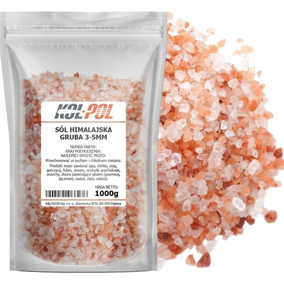 Kol-Pol Himalájska soľ hrubá 1kg Ružová prírodná
