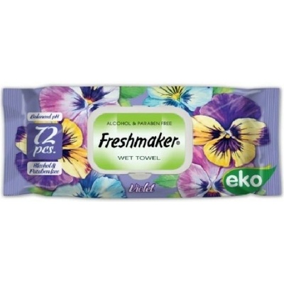 Freshmaker vlhčené obrúsky s kvetinovou vôňou 72 ks Fialka