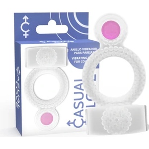  Casual love - ring vibrating двоен pleasure прозрачен