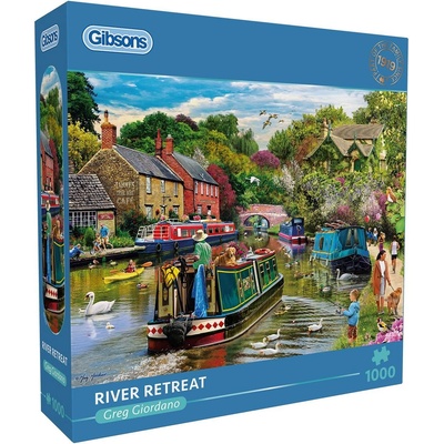 Gibsons Пъзел Gibsons от 1000 части - Отдих край реката (G6443)