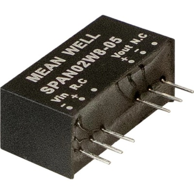 MEAN WELL SPAN02W8-03 DC / DC menič napätia 3.3 V 0.500 A 2 W