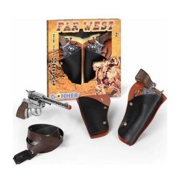 PULIO Gonher Cowboy Set 2 Revolvers+GONHER Strap