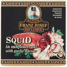 Kaiser Franz Josef Exclusive Kalmáre v slnečnicovom oleji s cesnakovou príchuťou 80 g