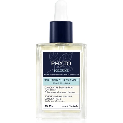 PHYTO Polleine Fortifying Balancing Concentrate грижа за използване преди нанасянето на шампоан за мазна кожа на скалпа 30ml